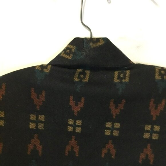 Mixed Blues Women's Western Style Short Collared Wool Blend Blazer Size Medium - Picture 7 of 13